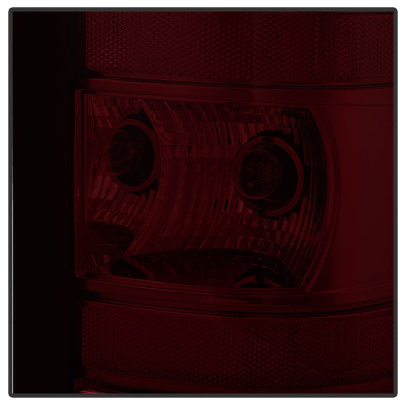 Xtune GMC Sierra 2007-2013 OEM Style Tail Light Red Smoked ALT-JH-GS07-OE-RSM-Tail Lights-Deviate Dezigns (DV8DZ9)