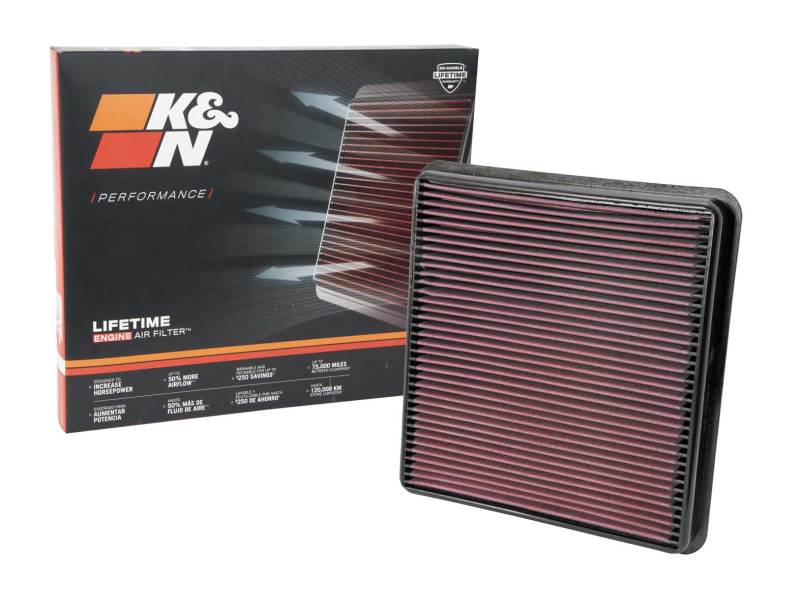 K&N 07-10 Toyota Tundra/Sequoia/Land Cruiser Drop In Air Filter-Air Filters - Drop In-Deviate Dezigns (DV8DZ9)