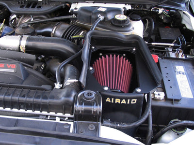 Airaid 03-07 Ford Power Stroke 6.0L Diesel MXP Intake System w/o Tube (Oiled / Red Media)-Cold Air Intakes-Deviate Dezigns (DV8DZ9)