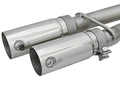 aFe Rebel Series 3in SS Cat-Back Exhaust System w/ Polished Tip 04-15 Nissan Titan V8 5.6L-Catback-Deviate Dezigns (DV8DZ9)