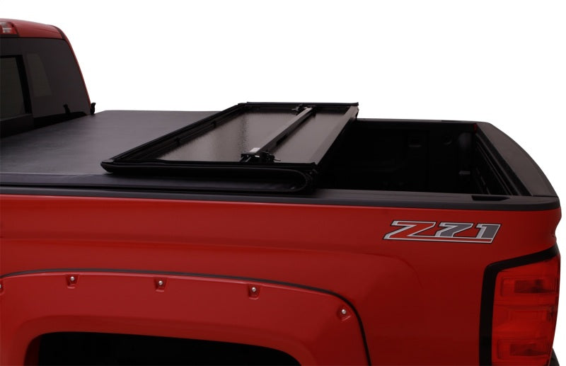 Lund 14-17 Toyota Tundra Fleetside (6.5ft. Bed) Hard Fold Tonneau Cover - Black-Tonneau Covers - Hard Fold-Deviate Dezigns (DV8DZ9)