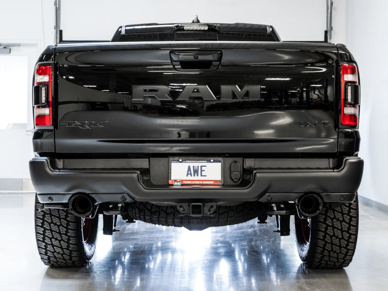 AWE Tuning 2021 RAM 1500 TRX 0FG Cat-Back Exhaust - Diamond Black Tips-Catback-Deviate Dezigns (DV8DZ9)