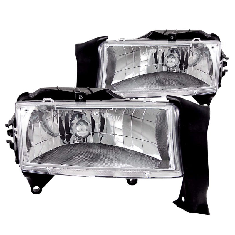 ANZO 1997-2004 Dodge Dakota Crystal Headlights Chrome-Headlights-Deviate Dezigns (DV8DZ9)