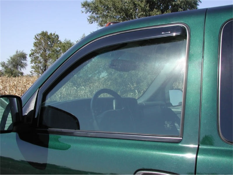 Stampede 1999-2006 Chevy Silverado 1500 Crew Cab Pickup Snap-Inz Sidewind Deflector 2pc - Smoke-Wind Deflectors-Deviate Dezigns (DV8DZ9)