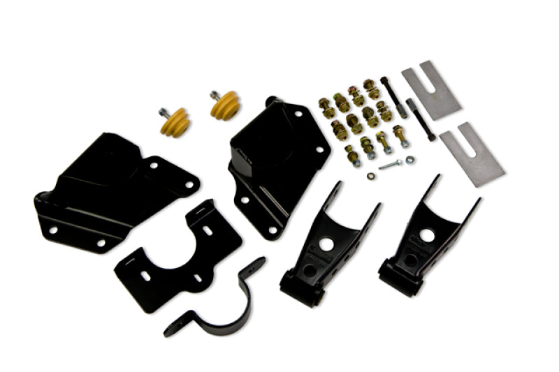 Belltech SHACKLE AND HANGER KIT 99-06 GM/GMC 1500 EXT CAB 4inch-Shackle Kits-Deviate Dezigns (DV8DZ9)