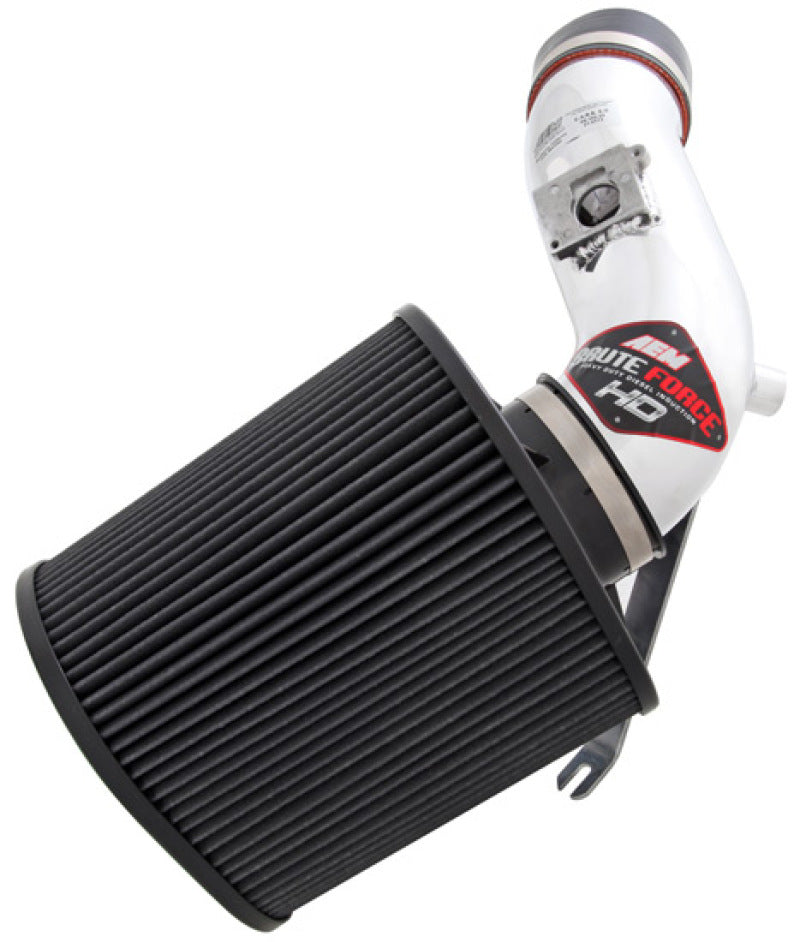 AEM 04-06 Ford F Series Super Duty Diesel Polished Workhorse 6.0L Power Stroke Intake-Cold Air Intakes-Deviate Dezigns (DV8DZ9)