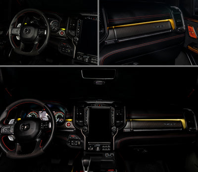Oracle 19-22 RAM Complete Interior Ambient Lighting ColorSHIFT RGB Conversion Kit SEE WARRANTY-Headlights-Deviate Dezigns (DV8DZ9)