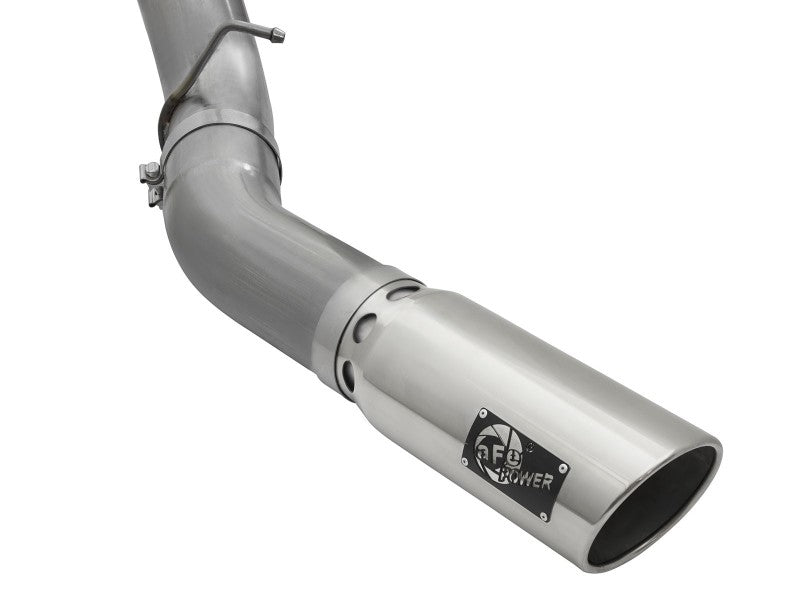 aFe LARGE Bore HD 5in Exhausts DPF-Back SS w/ Pol Tips 16-17 GM Diesel Truck V8-6.6L (td) LML/L5P-DPF Back-Deviate Dezigns (DV8DZ9)