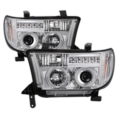 Spyder Toyota Tundra 07-13 Projector Headlights LED Halo LED Chrm PRO-YD-TTU07-HL-C-Headlights-Deviate Dezigns (DV8DZ9)
