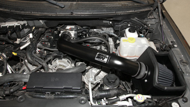 K&N 11-12 Ford F150 6.2L V8 Performance Intake Kit-Cold Air Intakes-Deviate Dezigns (DV8DZ9)