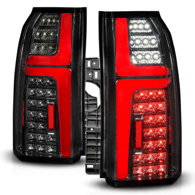 ANZO 15-20 Chevrolet Tahoe Sequential LED Tube Taillights Black-Tail Lights-Deviate Dezigns (DV8DZ9)