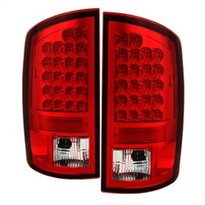 Spyder Dodge Ram 02-06 1500/Ram 2500/3500 03-06 LED Tail Light Red Clear ALT-YD-DRAM02-LED-RC-Tail Lights-Deviate Dezigns (DV8DZ9)