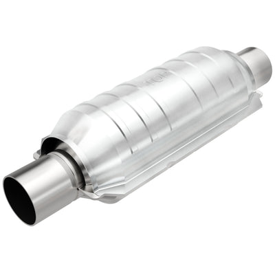 MagnaFlow Catalytic Converter 2 in Inlet 2 in Outlet 11 in Length SS-Catalytic Converter Universal-Deviate Dezigns (DV8DZ9)