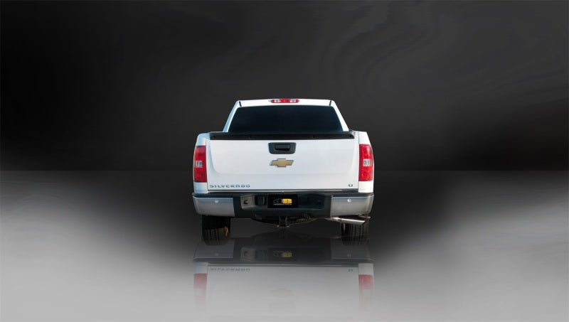 Corsa 2010-2013 Chevrolet Silverado Ext. Cab/Std. Bed 1500 4.8L V8 Polished Sport Cat-Back Exhaust-Catback-Deviate Dezigns (DV8DZ9)