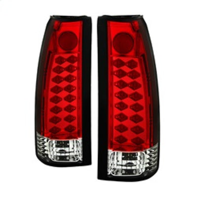 Spyder Chevy C/K Series 1500 88-98/Blazer 92-94 LED Tail Lights Red Clear ALT-YD-CCK88-LED-RC-Tail Lights-Deviate Dezigns (DV8DZ9)