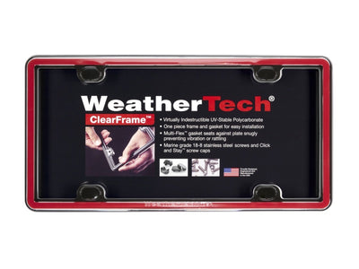 WeatherTech ClearFrame Kit - Red-License Frame-Deviate Dezigns (DV8DZ9)