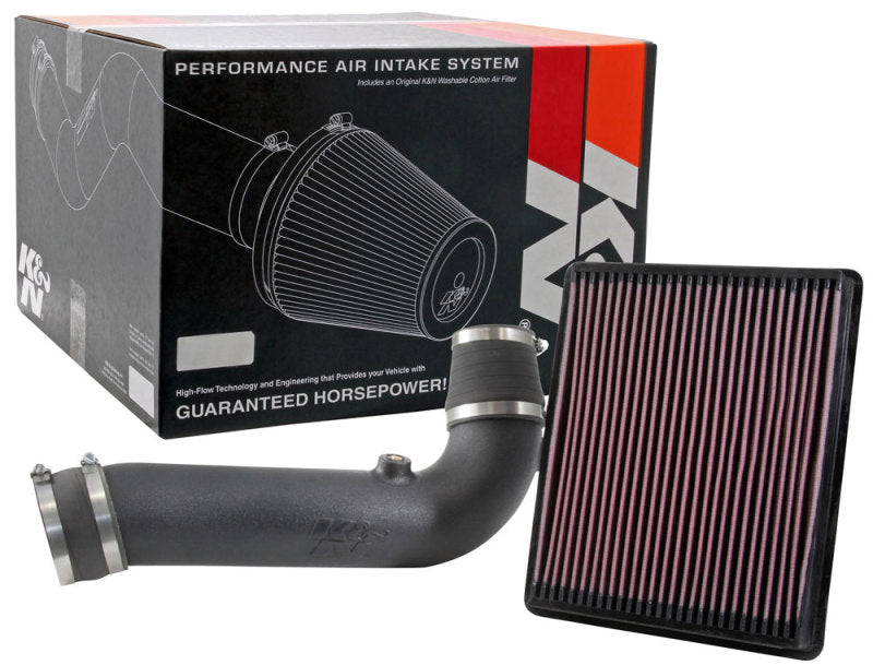 K&N 17-18 Chevrolet Silverado V6-4.3L F/I 57 Series FIPK Performance Intake Kit-Cold Air Intakes-Deviate Dezigns (DV8DZ9)