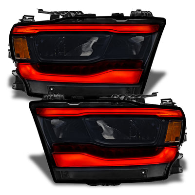 Oracle 19-21 Dodge RAM 1500 RGB+W Headlight DRL Upgrade Kit- Reflector LED Headlights - ColorSHIFT+W-Headlights-Deviate Dezigns (DV8DZ9)