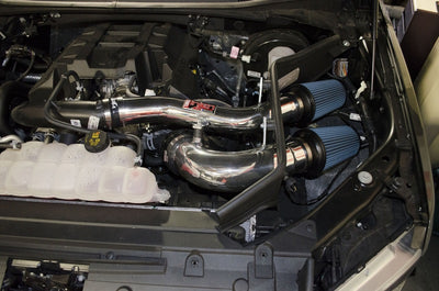 Injen 2015+ Ford F-150 V6 2.7L/3.5L EcoBoost Wrinkle Black Short Ram Intake (Includes Heat Shield)-Cold Air Intakes-Deviate Dezigns (DV8DZ9)