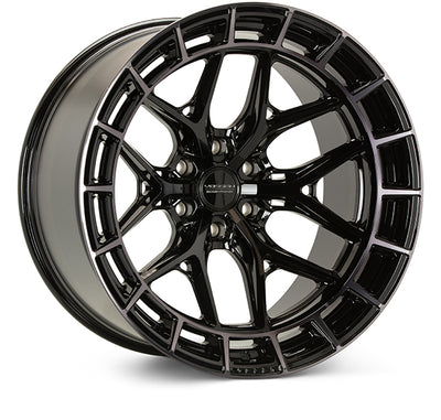 Vossen HFX-1 22x10 / 8x165.1 / ET-18 / Super Deep / 125.1 CB - Tinted Gloss Black Wheel-Wheels-Deviate Dezigns (DV8DZ9)