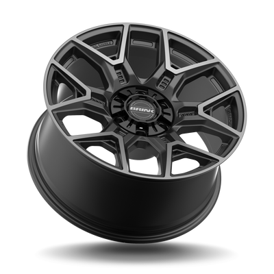 BRINK - B204 INSURGENT / 20x9 / 6x139.7 + 6x135 / ET0 / 106.1 CB - SMOKE MACHINED TITANIUM-Wheels-Deviate Dezigns (DV8DZ9)