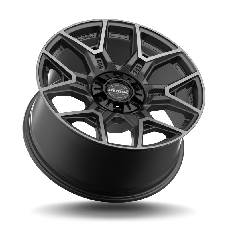 BRINK - B204 INSURGENT / 20x9 / 6x139.7 + 6x135 / ET18 / 106.1 CB - SMOKE MACHINED TITANIUM-Wheels-Deviate Dezigns (DV8DZ9)