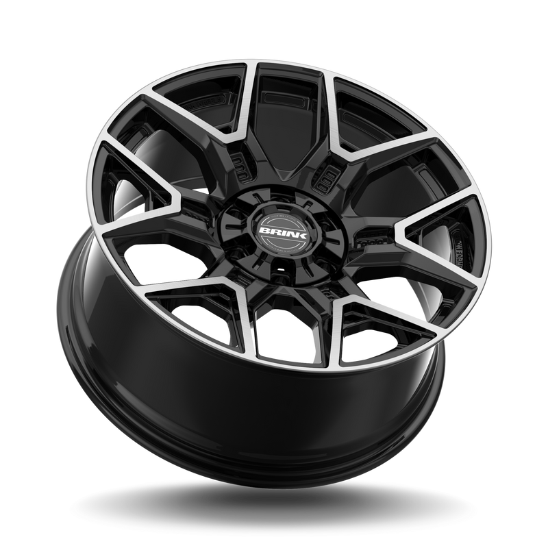 BRINK - B206 INSURGENT / 20x9 / 6x139.7 + 6x135 / ET18 / 106.1 CB - MACHINED PIANO BLACK-Wheels-Deviate Dezigns (DV8DZ9)