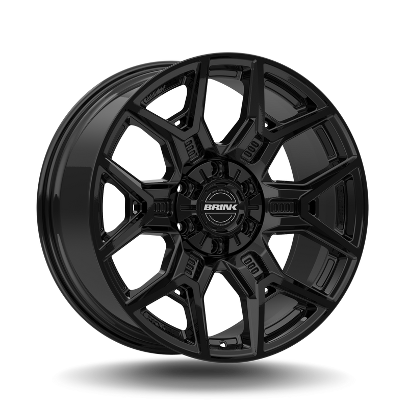 BRINK - B207 INSURGENT / 22x10 / 6x139.7 + 6x135 / ET12 / 106.1 CB - PIANO BLACK-Wheels-Deviate Dezigns (DV8DZ9)