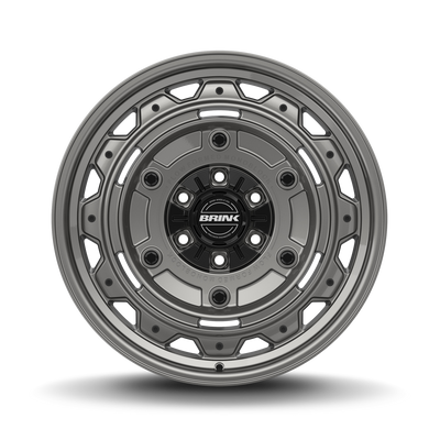 BRINK - B403 BARRACKS / 17x9 / 5x127 + 5x114.3 / ET-12 / 78.1 CB - VIVID TITANIUM-Wheels-Deviate Dezigns (DV8DZ9)