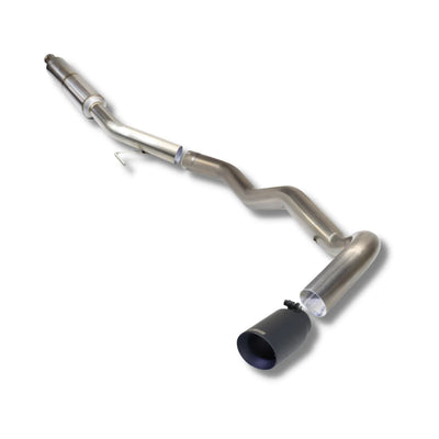 Carven - 19-21 Jeep Gladiator Over Axle Dump Kit 3in R-Series Muffler 4in Black Tip-Catback-Deviate Dezigns (DV8DZ9)