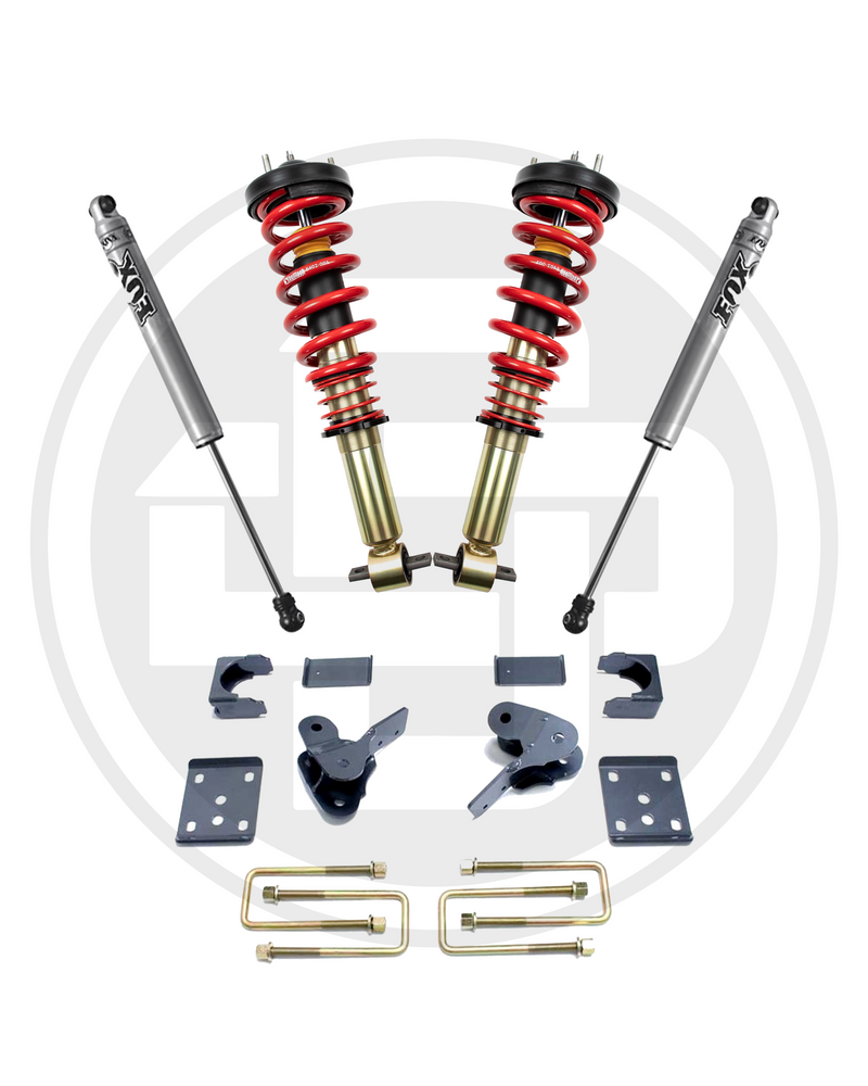 DV8DZ9 - D2 Lowering Kit | Ford F-150 2015-2020 | 2"F / 4" R | 2WD-Lowering Kits-Deviate Dezigns (DV8DZ9)