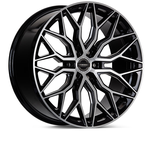 Vossen HF6-3 24x10 / 6x139.7 / ET25 / Deep Face / 106.1 - Brushed Gloss Black Wheel-Wheels-Deviate Dezigns (DV8DZ9)