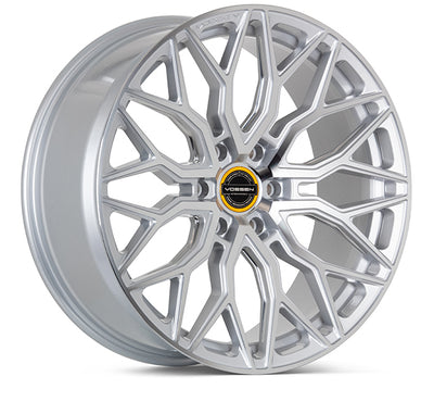 Vossen HF6-3 24x10 / 6x135 / ET25 / Deep Face / 87.1 - Silver Polished Wheel-Wheels-Deviate Dezigns (DV8DZ9)