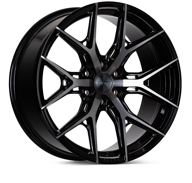 Vossen HF6-4 20x9.5 / 6x139.7 / ET15 / Deep Face / 106.1 - Tinted Gloss Black Wheel-Wheels-Deviate Dezigns (DV8DZ9)