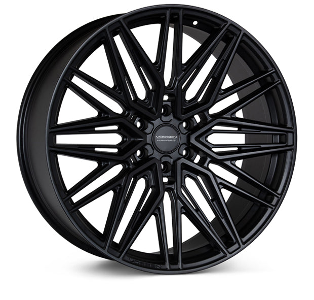 Vossen HF6-5 22x10 / 6x135 / ET-18 / Super Deep Face / 87.1 - Satin Black Wheel-Wheels-Deviate Dezigns (DV8DZ9)