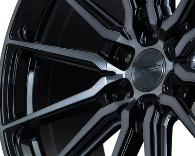 Vossen HF6-1 20x9.5 / 6x135 / ET15 / Deep Face / 87.1 - Tinted Gloss Black Wheel-Wheels-Deviate Dezigns (DV8DZ9)