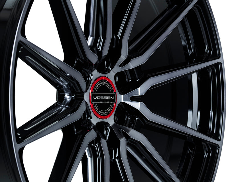 Vossen HF6-1 24x10 / 6x135 / ET25 / Deep Face / 87.1 - Tinted Gloss Black Wheel-Wheels-Deviate Dezigns (DV8DZ9)