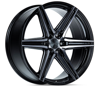 Vossen HF6-2 20x9.5 / 6x139.7 / ET15 / Deep Face / 106.1 - Tinted Gloss Black Wheel-Wheels-Deviate Dezigns (DV8DZ9)
