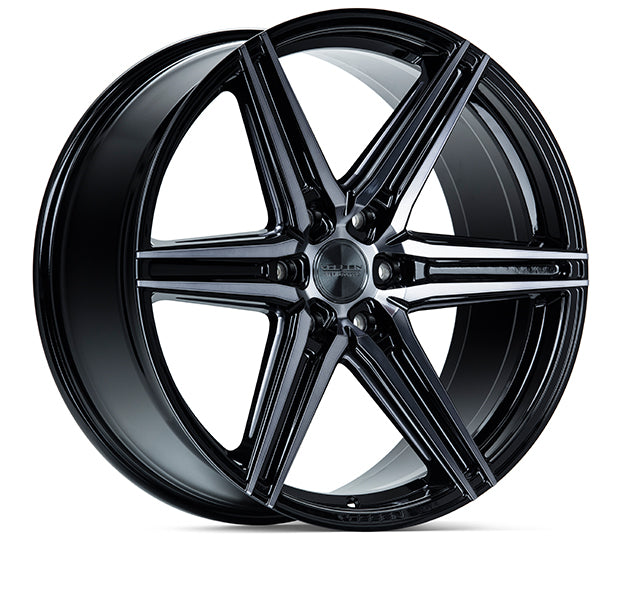 Vossen HF6-2 20x9.5 / 6x139.7 / ET15 / Deep Face / 106.1 - Tinted Gloss Black Wheel-Wheels-Deviate Dezigns (DV8DZ9)