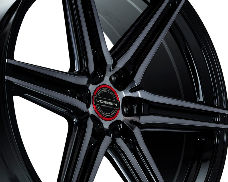 Vossen HF6-2 20x9.5 / 6x139.7 / ET15 / Deep Face / 106.1 - Tinted Gloss Black Wheel-Wheels-Deviate Dezigns (DV8DZ9)