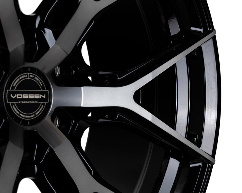 Vossen HF6-4 22x9.5 / 6x139.7 / ET20 / Deep Face / 106.1 - Tinted Gloss Black Wheel-Wheels-Deviate Dezigns (DV8DZ9)