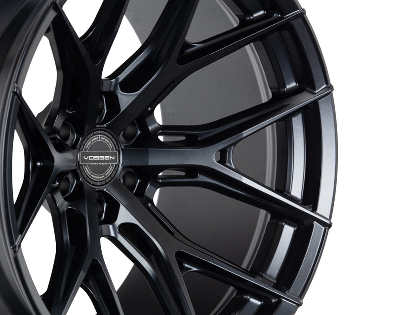 Vossen HF6-4 22x10 / 6x135 / ET-18 / Super Deep Face / 87.1 - Satin Black Wheel-Wheels-Deviate Dezigns (DV8DZ9)