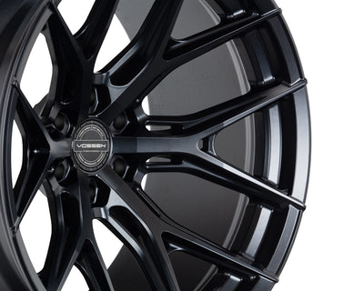 Vossen HF6-4 24x10 / 6x139.7 / ET25 / Deep Face / 106.1 - Satin Black Wheel-Wheels-Deviate Dezigns (DV8DZ9)