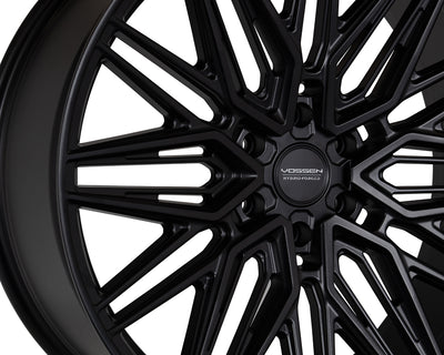 Vossen HF6-5 22x10 / 6x135 / ET-18 / Super Deep Face / 87.1 - Satin Black Wheel-Wheels-Deviate Dezigns (DV8DZ9)