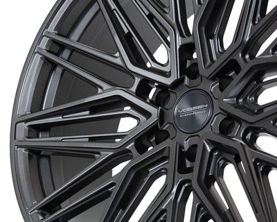 Vossen HF6-5 20x10 / 6x135 / ET-18 / Super Deep Face / 87.1 - Matte Gunmetal Wheel-Wheels-Deviate Dezigns (DV8DZ9)