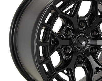 Vossen HFX-1 24x12 / 8x170 / ET-44 / Ultra Deep / 125.1 CB - Satin Black Wheel-Wheels-Deviate Dezigns (DV8DZ9)