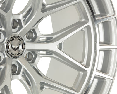 Vossen HFX-1 24x10 / 6x139.7 / ET25 / Deep / 106.1 CB - Silver Polished Wheel-Wheels-Deviate Dezigns (DV8DZ9)