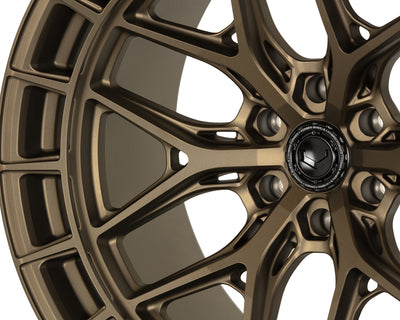 Vossen HFX-1 18x9 / 6x139.7 / ET0 / Super Deep / 106.1 CB - Terra Bronze Wheel-Wheels-Deviate Dezigns (DV8DZ9)