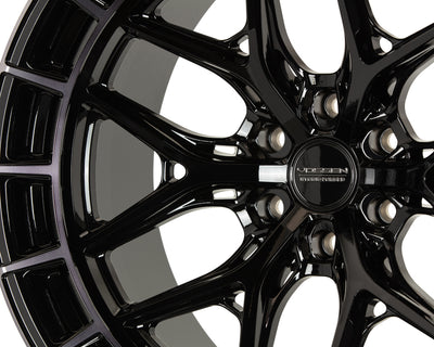 Vossen HFX-1 22x9.5 / 6x135 BP / ET20 / 87.1 CB / Deep - Tinted Gloss Black Wheel-Wheels-Deviate Dezigns (DV8DZ9)