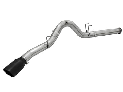 aFe MACHForce XP Exhaust 5in DPF-Back Stainless Steel Exht 2015 Ford Turbo Diesel V8 6.7L Black Tip-DPF Back-Deviate Dezigns (DV8DZ9)